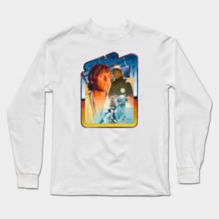 Hero (nebula background, desert border) Long Sleeve T-Shirt